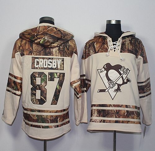 Penguins #87 Sidney Crosby Cream/Camo Stitched NHL Jersey